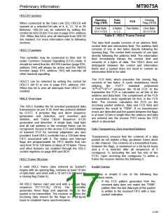 浏览型号MT9075AP的Datasheet PDF文件第17页