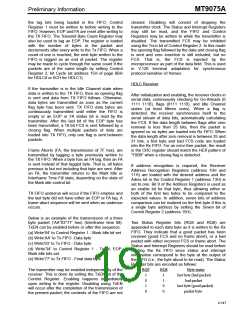 浏览型号MT9075AP的Datasheet PDF文件第19页