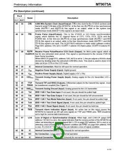 浏览型号MT9075AP的Datasheet PDF文件第5页