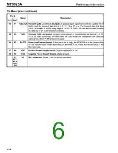 浏览型号MT9075AP的Datasheet PDF文件第6页