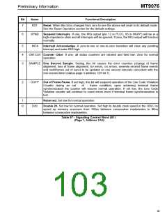 浏览型号MT9076的Datasheet PDF文件第103页