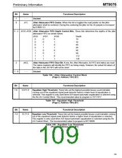 浏览型号MT9076的Datasheet PDF文件第109页