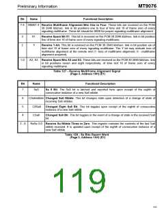 浏览型号MT9076的Datasheet PDF文件第119页