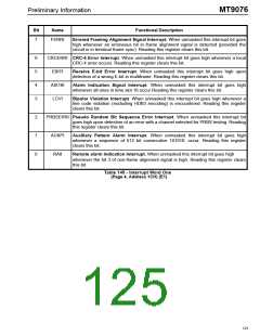 浏览型号MT9076的Datasheet PDF文件第125页