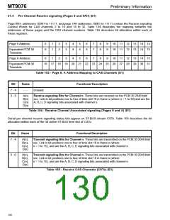 浏览型号MT9076的Datasheet PDF文件第130页