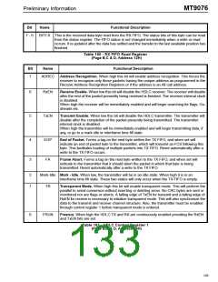 浏览型号MT9076的Datasheet PDF文件第133页
