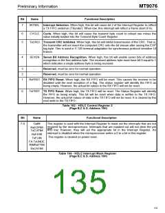 浏览型号MT9076的Datasheet PDF文件第135页