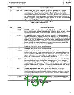 浏览型号MT9076的Datasheet PDF文件第137页