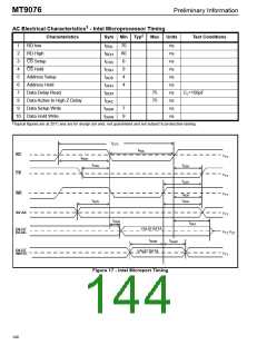 浏览型号MT9076的Datasheet PDF文件第144页