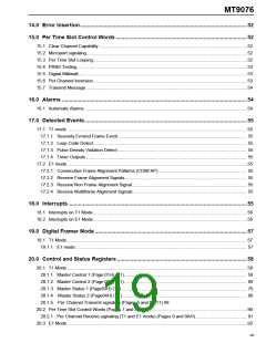 浏览型号MT9076的Datasheet PDF文件第19页