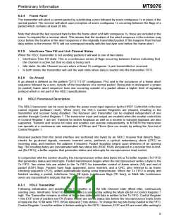 浏览型号MT9076的Datasheet PDF文件第41页