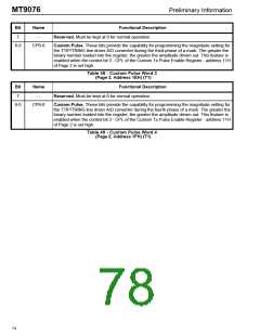 浏览型号MT9076的Datasheet PDF文件第78页