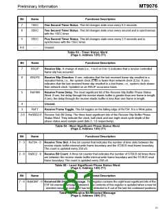 浏览型号MT9076的Datasheet PDF文件第81页