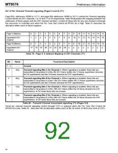 浏览型号MT9076的Datasheet PDF文件第92页