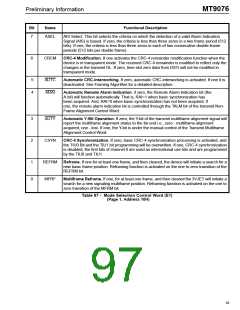 浏览型号MT9076的Datasheet PDF文件第97页
