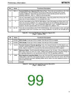 浏览型号MT9076的Datasheet PDF文件第99页