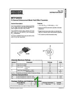 浏览型号MTP2955V的Datasheet PDF文件第1页