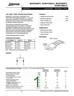 浏览型号MUR3060的Datasheet PDF文件第1页