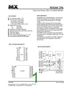 浏览型号MX66C256TI-70的Datasheet PDF文件第1页