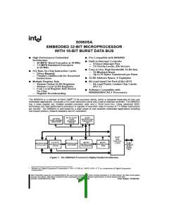 浏览型号80960SA的Datasheet PDF文件第1页