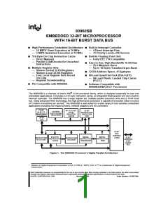 浏览型号80960SB的Datasheet PDF文件第1页