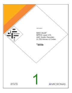 浏览型号MAS3539F的Datasheet PDF文件第1页