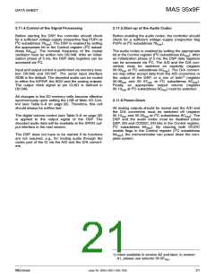 浏览型号MAS3539F的Datasheet PDF文件第21页