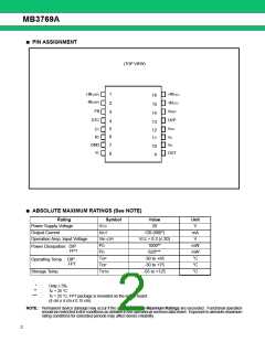 浏览型号MB3769A的Datasheet PDF文件第2页