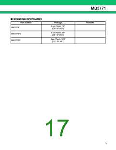 浏览型号MB3771的Datasheet PDF文件第17页