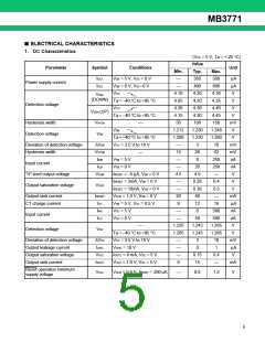 浏览型号MB3771的Datasheet PDF文件第5页