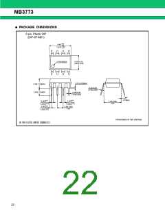 浏览型号MB3773的Datasheet PDF文件第22页