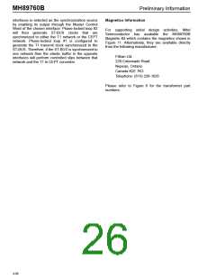 浏览型号MH89760BS的Datasheet PDF文件第26页