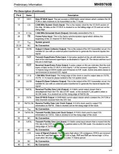 浏览型号MH89760BS的Datasheet PDF文件第3页