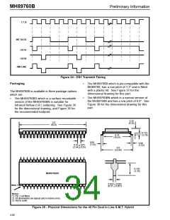 浏览型号MH89760BS的Datasheet PDF文件第34页