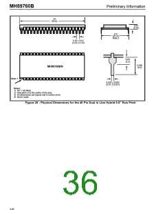 浏览型号MH89760BS的Datasheet PDF文件第36页