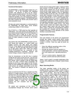 浏览型号MH89760BS的Datasheet PDF文件第5页
