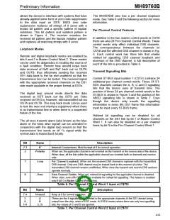 浏览型号MH89760BS的Datasheet PDF文件第9页