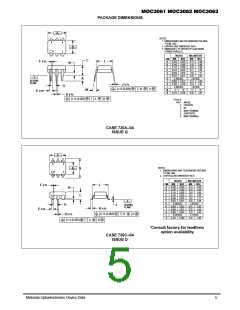 浏览型号MOC3061的Datasheet PDF文件第5页