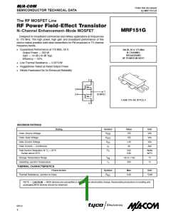 浏览型号MRF151G的Datasheet PDF文件第1页