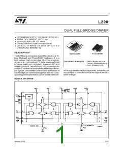 浏览型号L298N的Datasheet PDF文件第1页