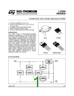 浏览型号L7805T的Datasheet PDF文件第1页
