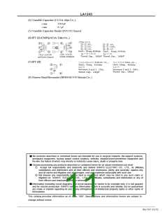 浏览型号LA1245的Datasheet PDF文件第11页