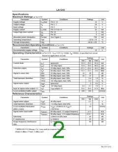 浏览型号LA1245的Datasheet PDF文件第2页