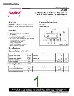 浏览型号LA4282的Datasheet PDF文件第1页
