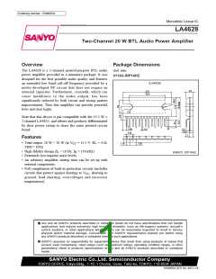 浏览型号LA4628的Datasheet PDF文件第1页