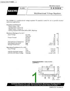 浏览型号LA5668的Datasheet PDF文件第1页