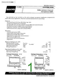 浏览型号LA7470的Datasheet PDF文件第1页