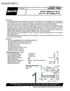 浏览型号LA7838的Datasheet PDF文件第1页