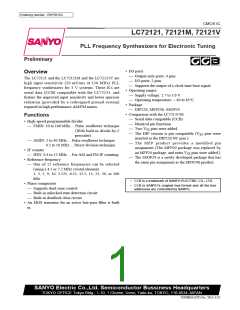 浏览型号LC72121的Datasheet PDF文件第1页