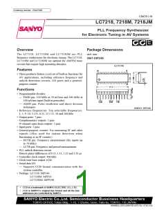 浏览型号LC7218的Datasheet PDF文件第1页